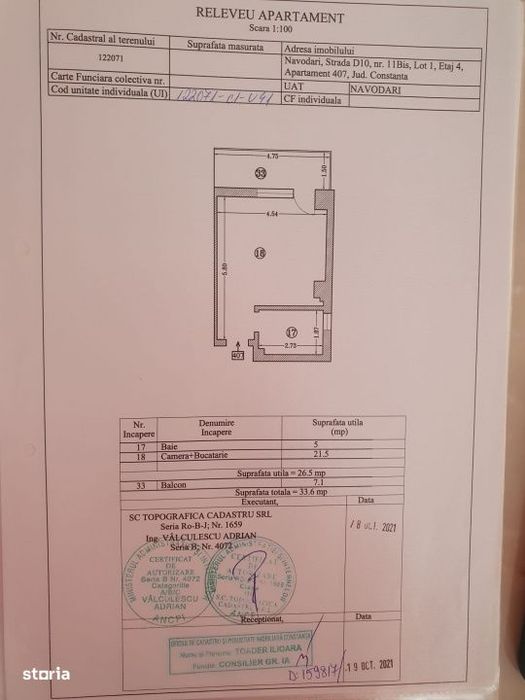 Studio Elegant la cheie Randament Excelent  | Navodari  Complex ALMAR