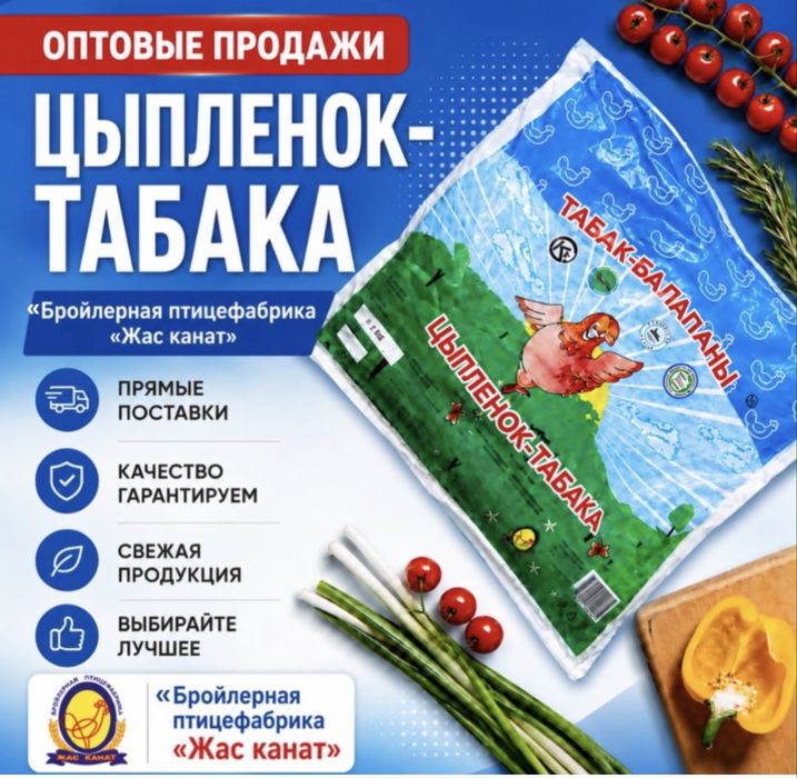 Цыплята табака  Жас канат