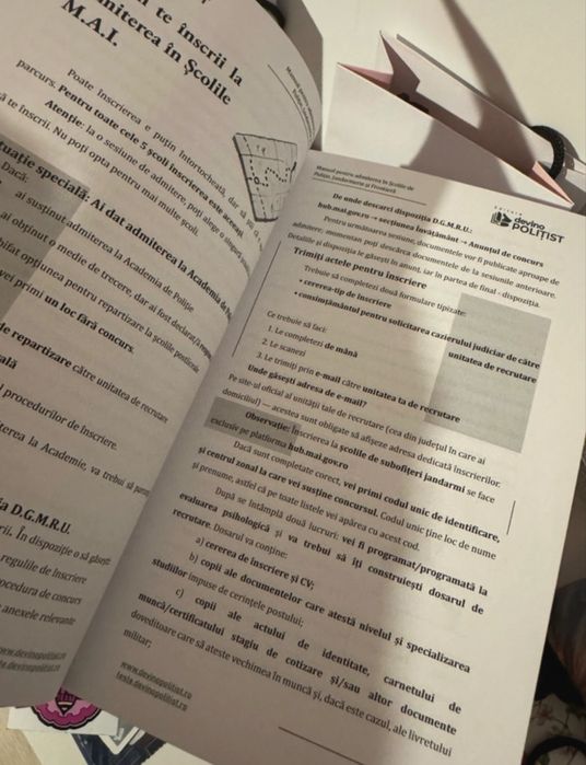 Manual   Admitere devino Politist 2026 Jandarmerie /Frontiera