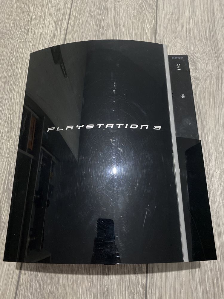 PS3 pro cu cutie i butoane pe amprenta 1 maneta custom albastra