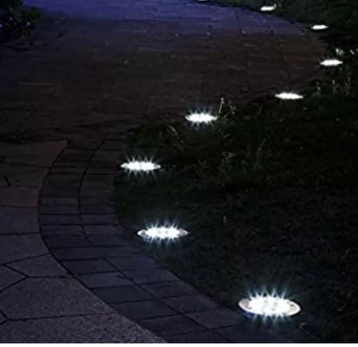 Соларна Градинска Лампа от Неръждаема Стомана 10 Lumens