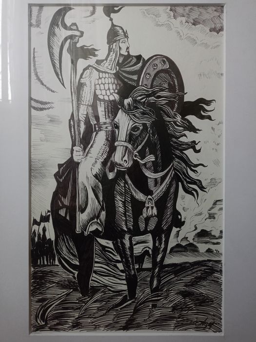 картина  чёрно-белая