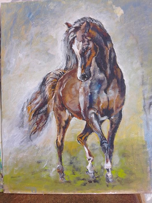 Картина кафяв кон