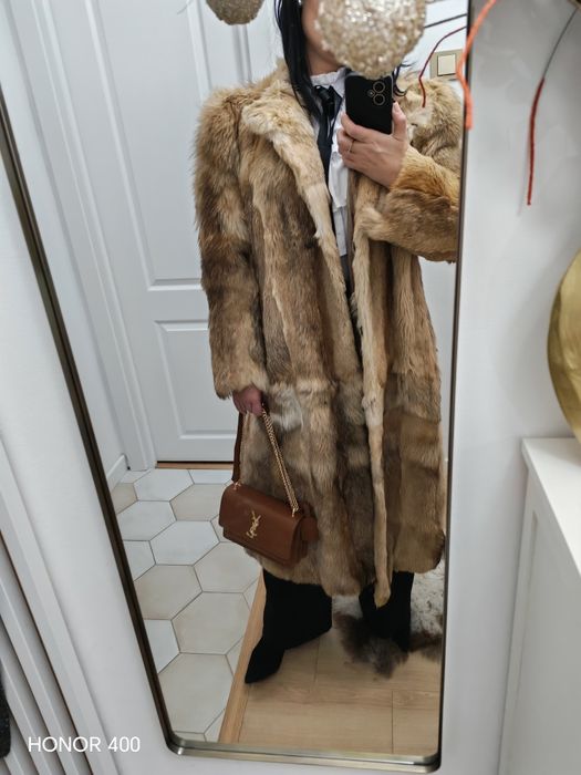 Vand palton blana naturală