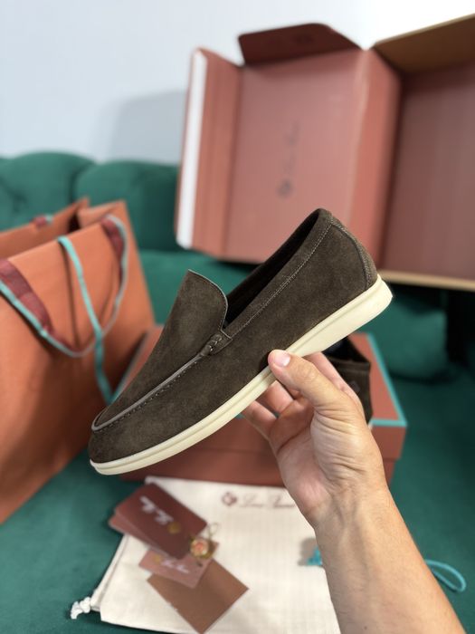 Mocasini Loro Piana piele naturala 100% Full Box colectie noua
