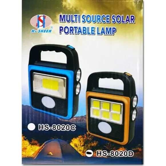 Къмпинг соларна лампа HS-8020D соларна с Led 4 в 1