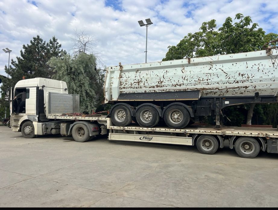 Trailer transport marfuri/utilaje/ camioane/AGABARITIC