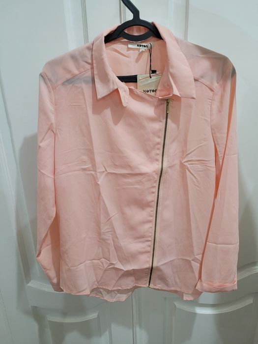 Розовая рубашка с молнией