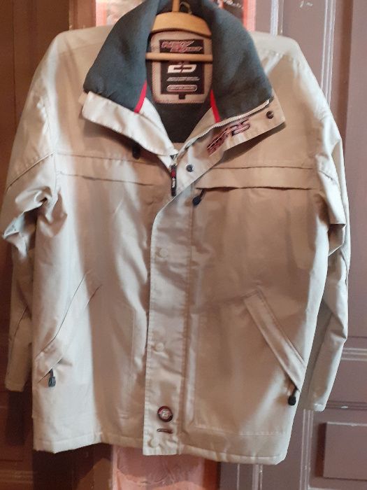 Мъжка шуба от промазан плат с подарък