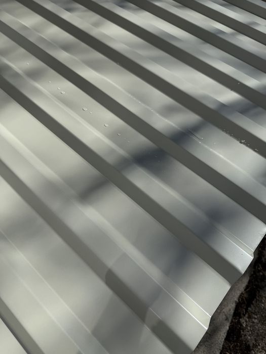 Tablă Cutată Alb Crem Lustro 9001 toate lungimile grosime 0.5mm fațadă