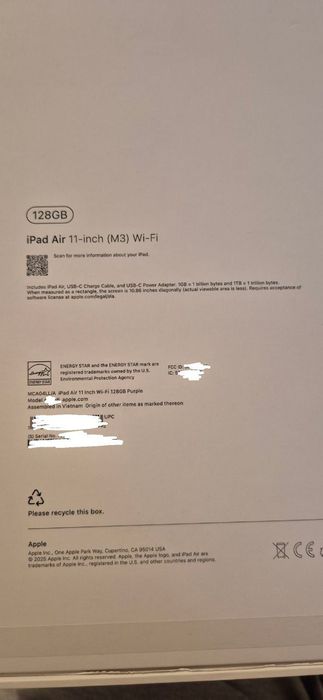 iPad Air 11 2025 года (128 ГБ, Wi-Fi]
