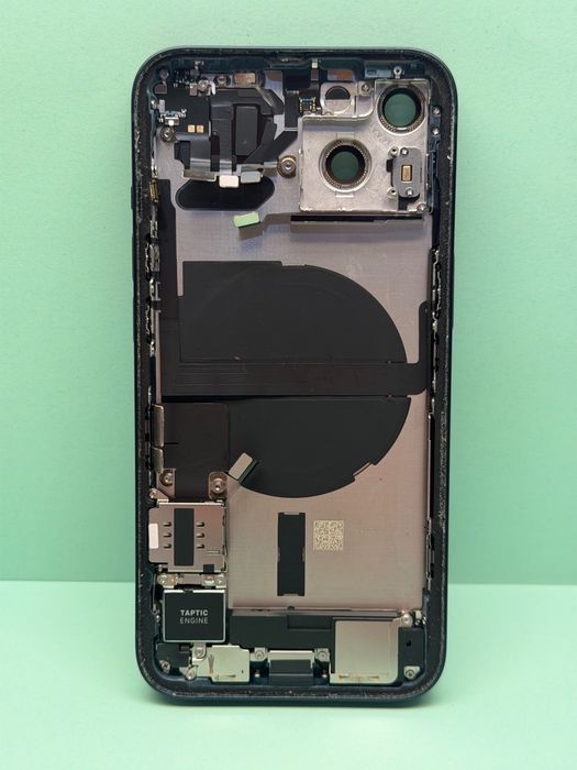 Carcasa originala iPhone 13 Black Negru sticla rama