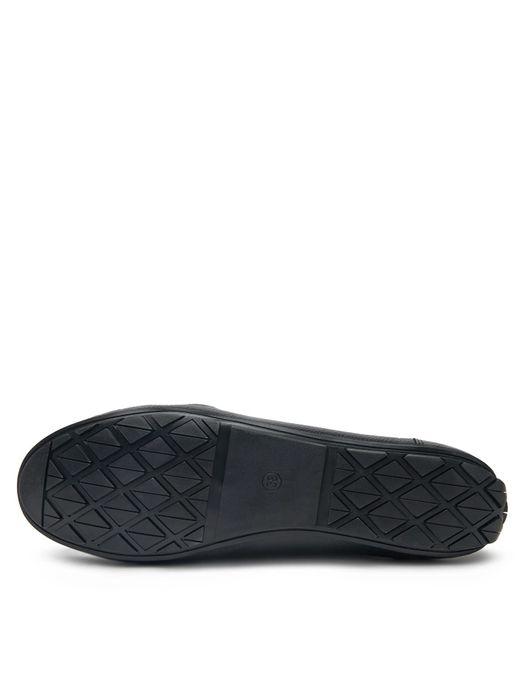 Нови дамски мокасини от естествена кожа Lasocki, номер 39, цвят черен