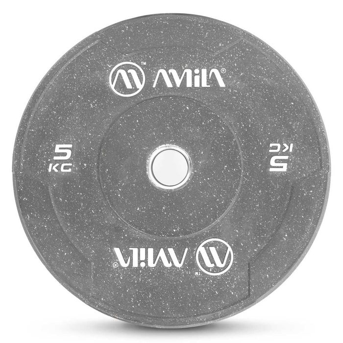 Сет Олимпийски Дискове Amila Color Slim 150 кг, Bumper Plate, Тежести