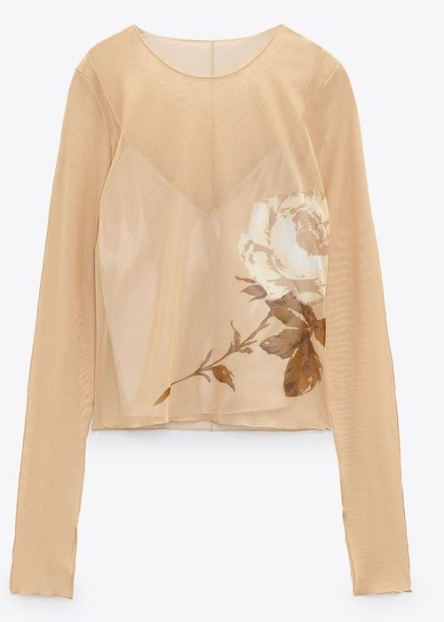 Top din tul brand Zara