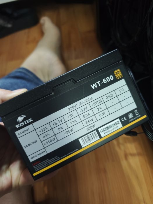 Б/п Wintek 600w plus 80 bronze ОБМЕН интересует