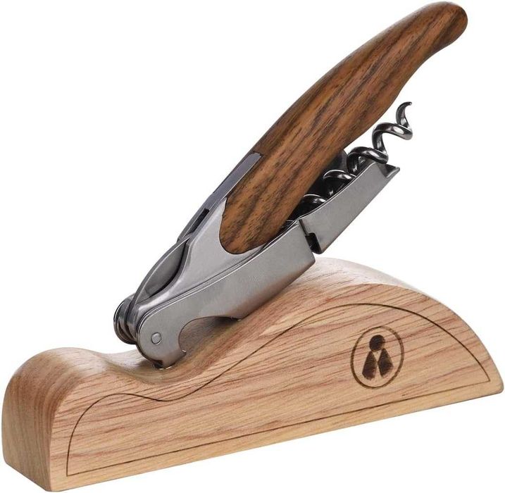 Тирбушон, Стойка, Дърво, Сомелиер, Laguiole Heritage, Saddle Brown