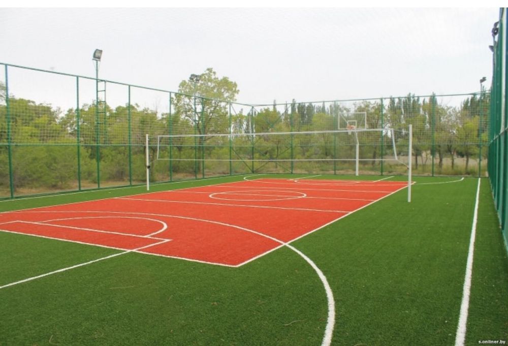 Искусственный газон и резиновое покрытие