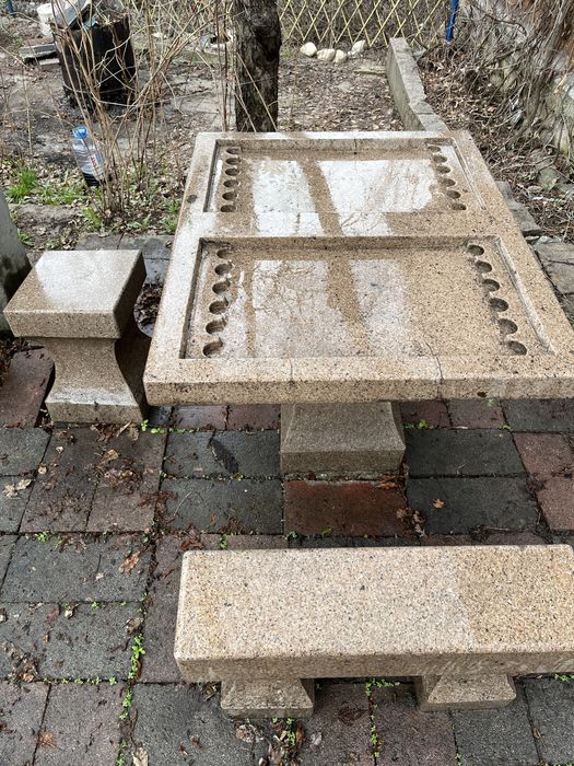 Нарды  из гранита (стол+стулья)