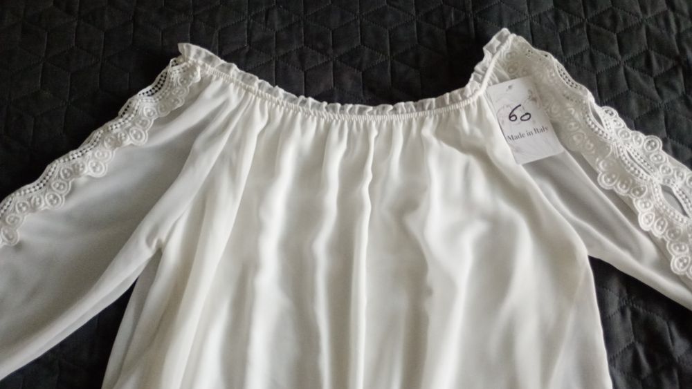 Bluza damă albă, elegantă, nouă cu etichetă