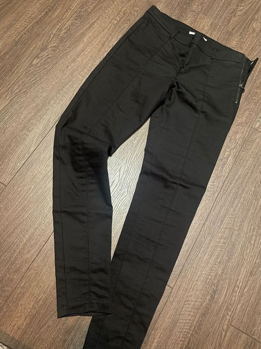 Дамски черен, прав панталон