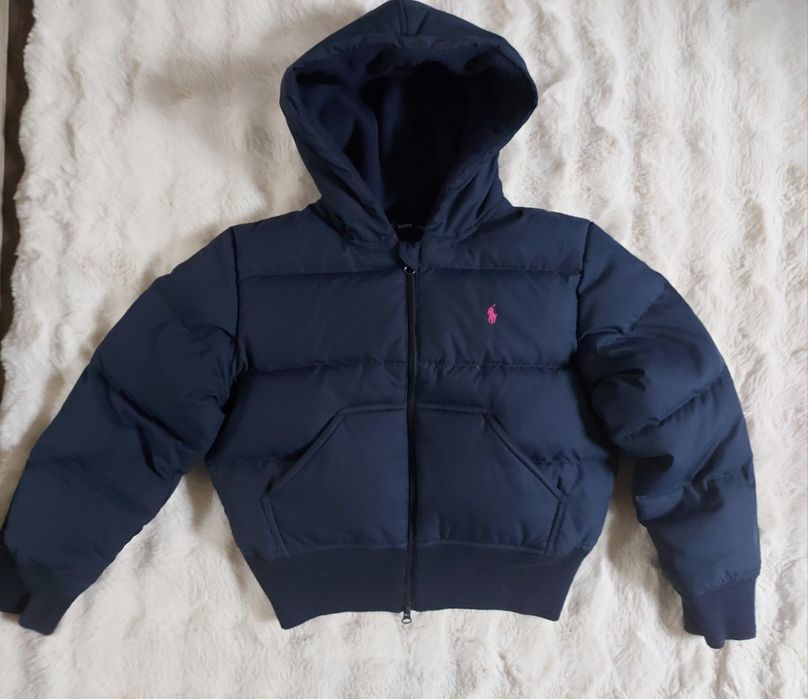 Ralph Lauren  XS 36 дамско пухено яке кропнато. 80%пух 20 пера .