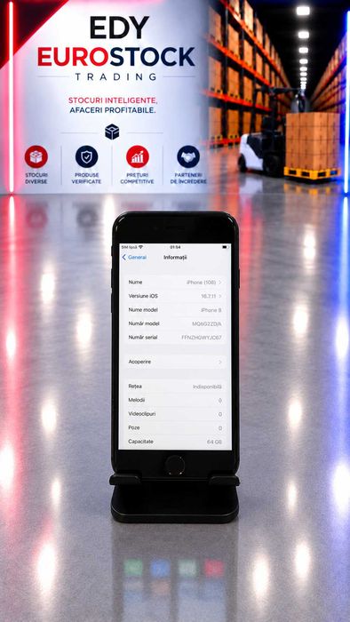 Telefon Apple iPhone 8, Gri spațial, 64GB
