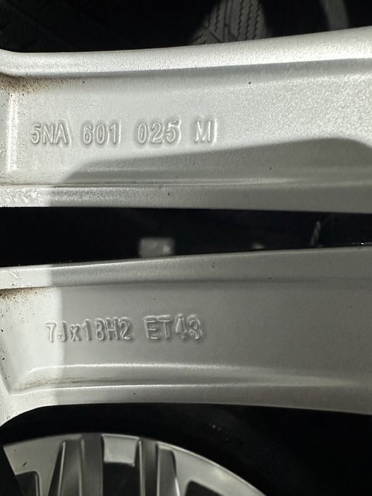 jante tiguan r line 5x112 anvelope 235 55 18 michelin noi