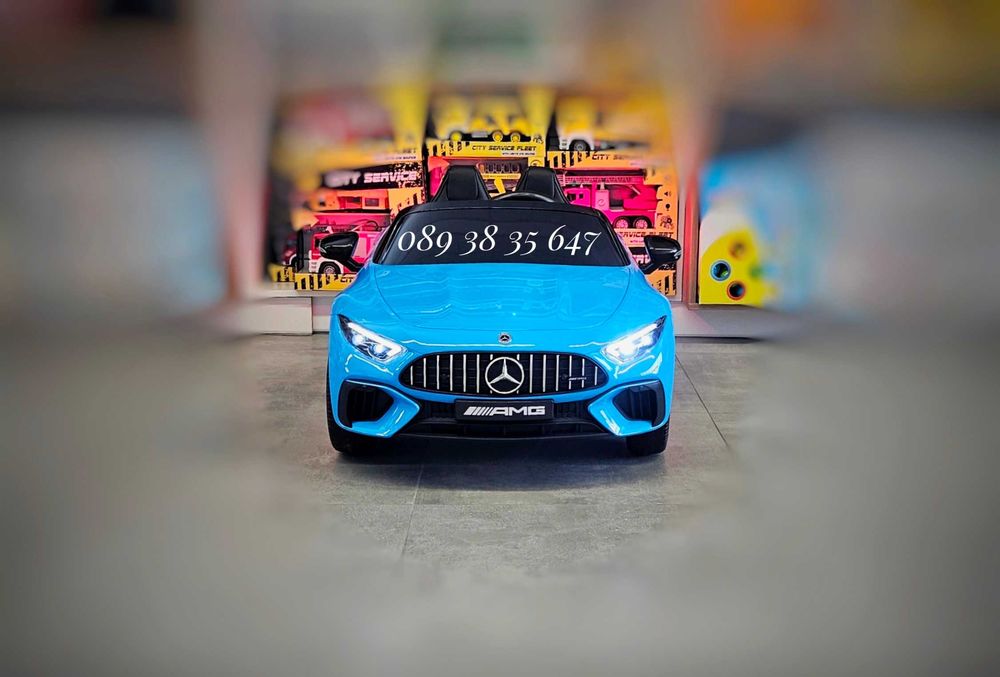 ТОП ЦЕНА!НОВО!Акумулаторна кола Mercedes SL 63 AMG с 12V,EVA гуми,USB