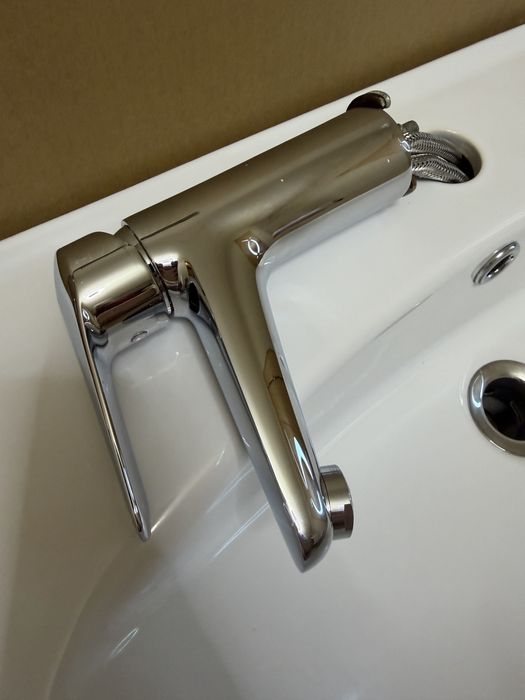 Baterie baie pentru lavoar, Remer Essenza ESM10, ventil inclus, montaj stativ, monocomanda