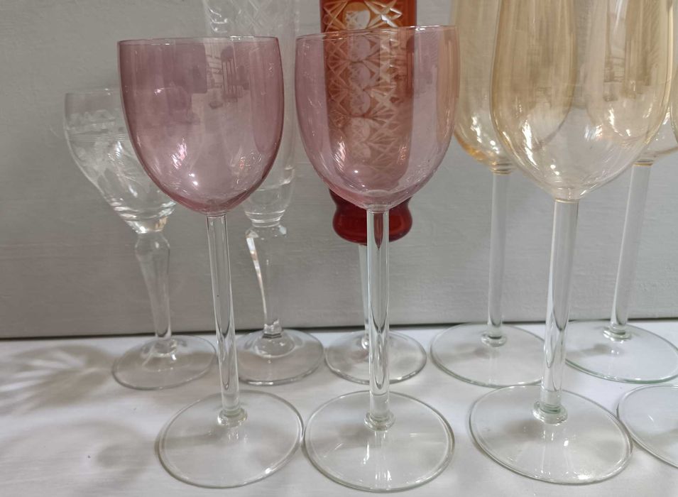 Фужеры на добор цветное стекло