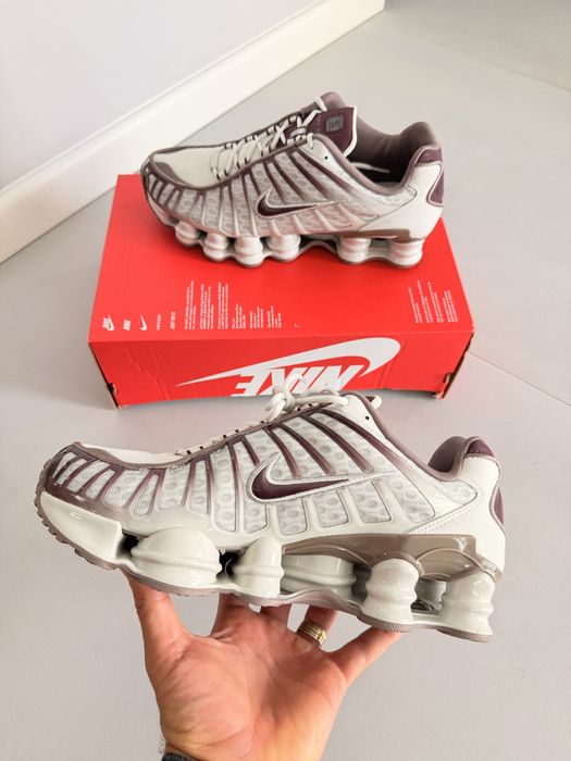 Nike Shox TL Light Bone Burgundy