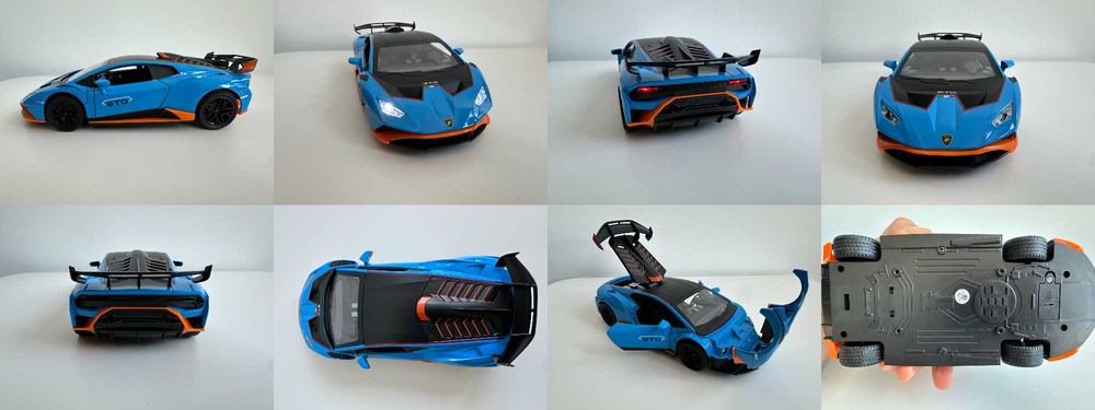Machete auto Lamborghini Veneno Countach Huracan STO, McLaren, Nissan, McLaren, Ford 1/24