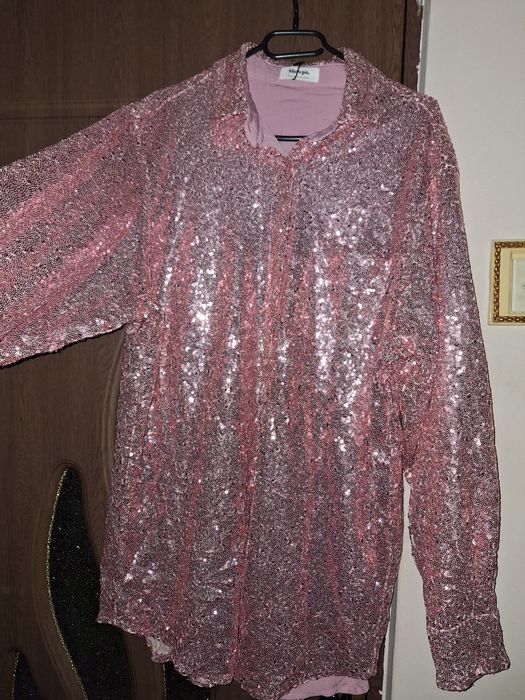 Bluza paiete,mov,nr 50,52