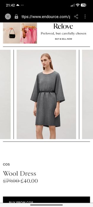 Rochie din lână Cos