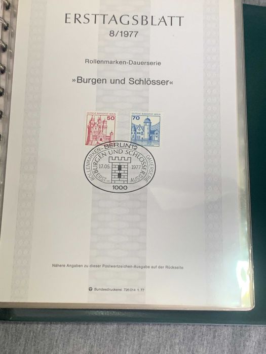 луксозен класьор Германия Първи лист 75- 76- 77 г