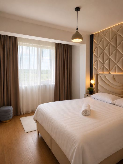 Apartament Luxury 3 camere | 2 băi | Design modern | Tunari | 10 min aeroport