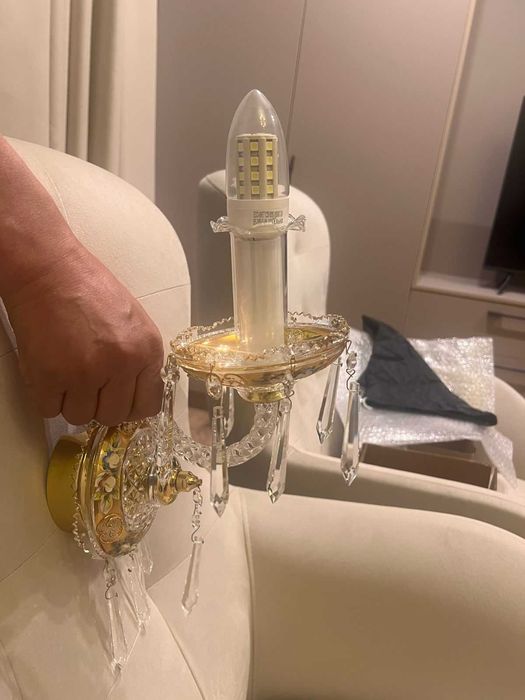 Люстра и бра хрустальные