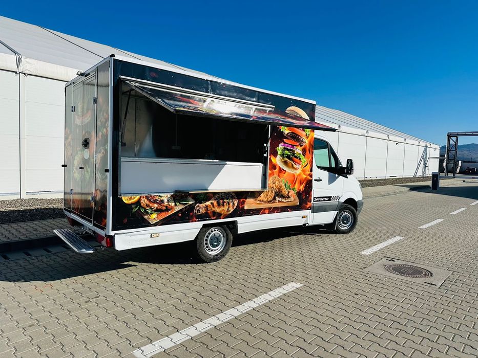 Mercedes sprinter fast food food truck rulota