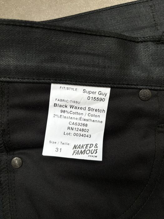 Naked & Famous Denim – Black Waxed Jeans