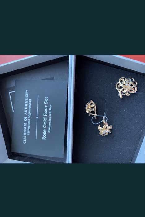 Продам серьги с бриллиантами