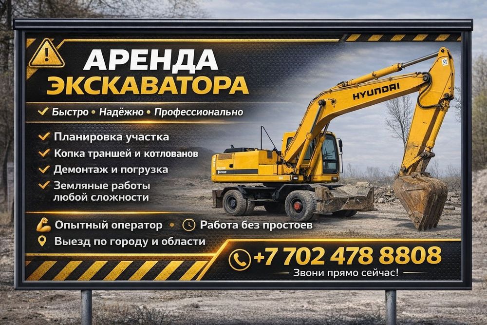 Аренда экскаватора с гидромолотом