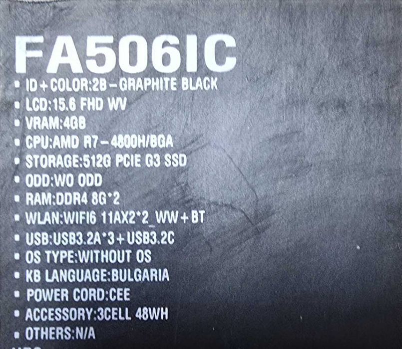 Asus TUF Gaming A15 Nvidia RTX