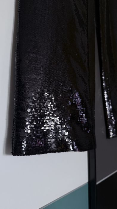 Pantaloni cu paiete negre Nympha Clothing