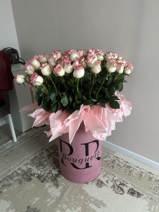 Свежий букет корзинкада