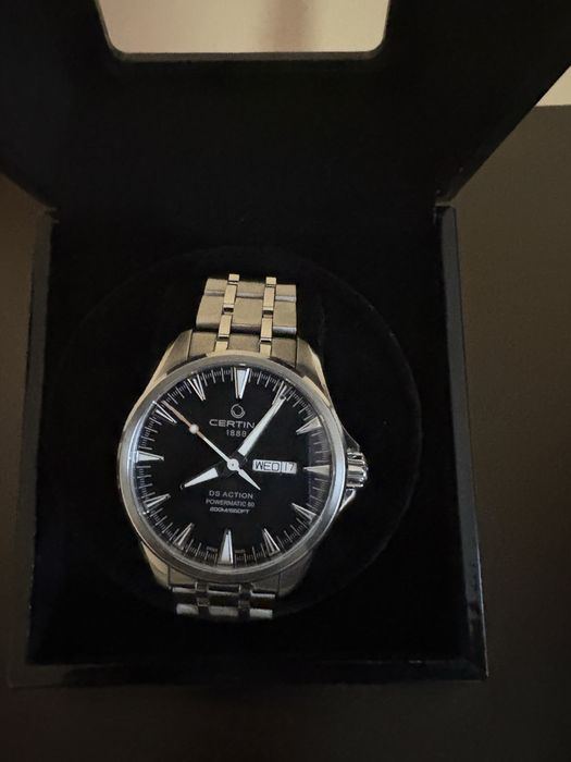 Чисто нов! Certina ds action day-date powermatic 80 , часовник
