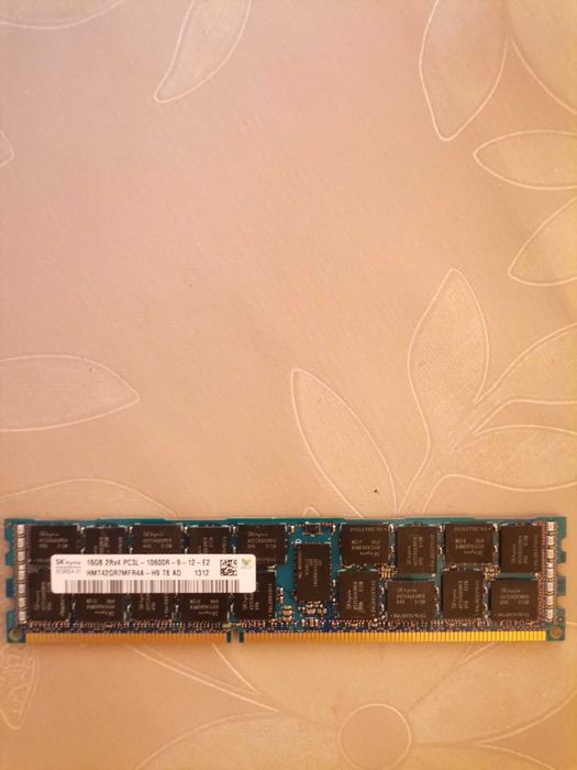SK Hynix 16GB DDR3 PC3L-10600R 1600MHz PN:HMT42GR7MFR4A-H9