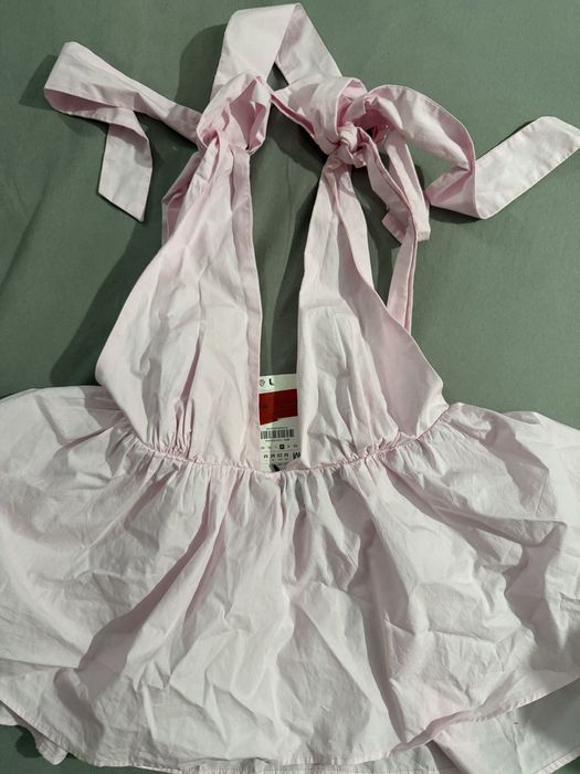 Розов топ/потник Zara с гол гръб