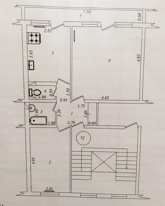2/4/9 ул. Янги Замон. 64м2. Зал 20м2. Балкон 1/7. Отдельный вход
