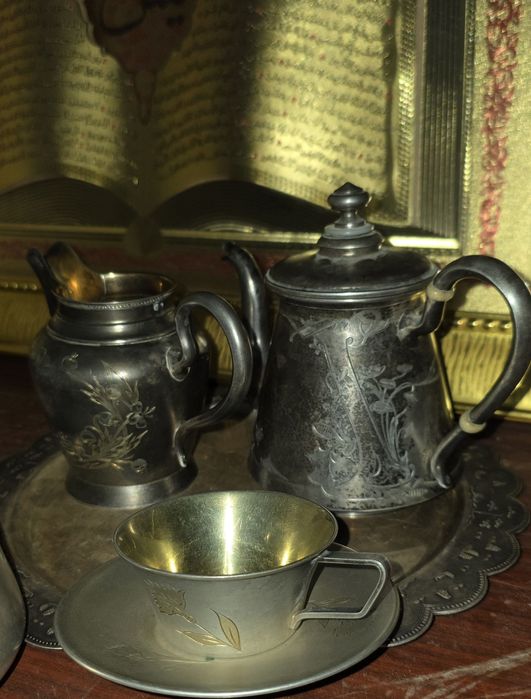 Антикварный Молочник Серебро 84 пробы Вес 160 грамм По Цене за 1 грамм